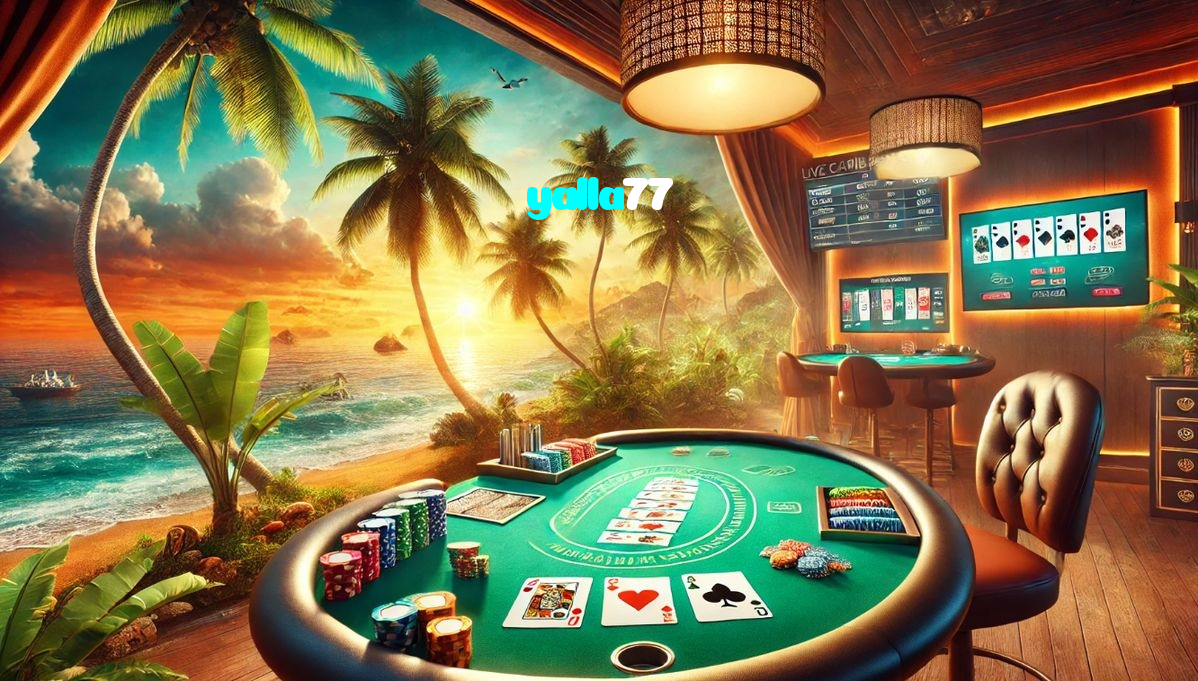 yalla77 casino presented on mobile device in Pakistan with slots and live games